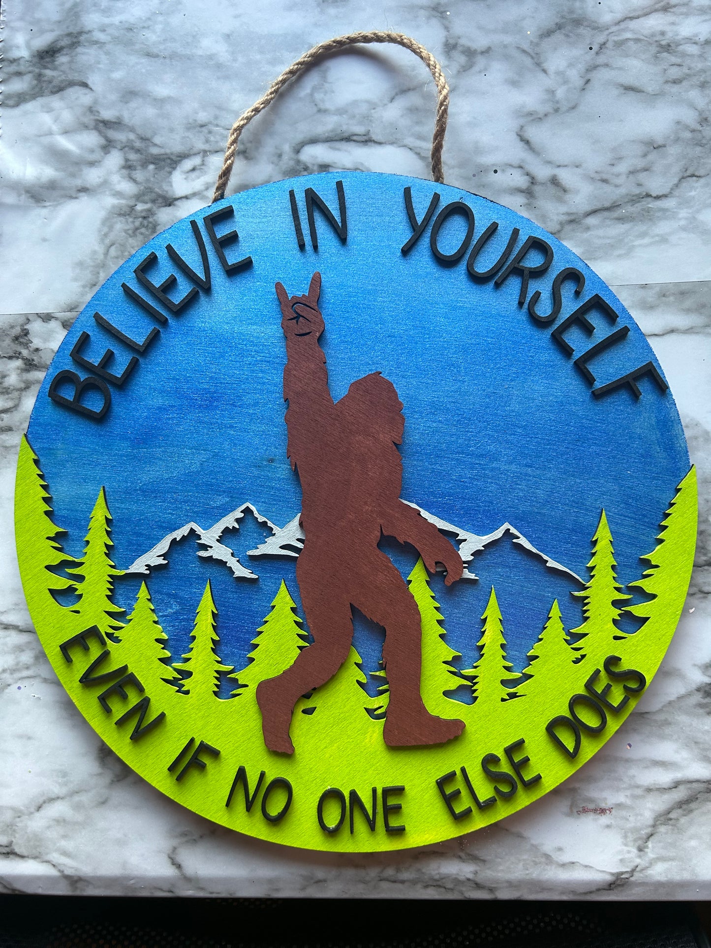 Bigfoot Wooden Sign
