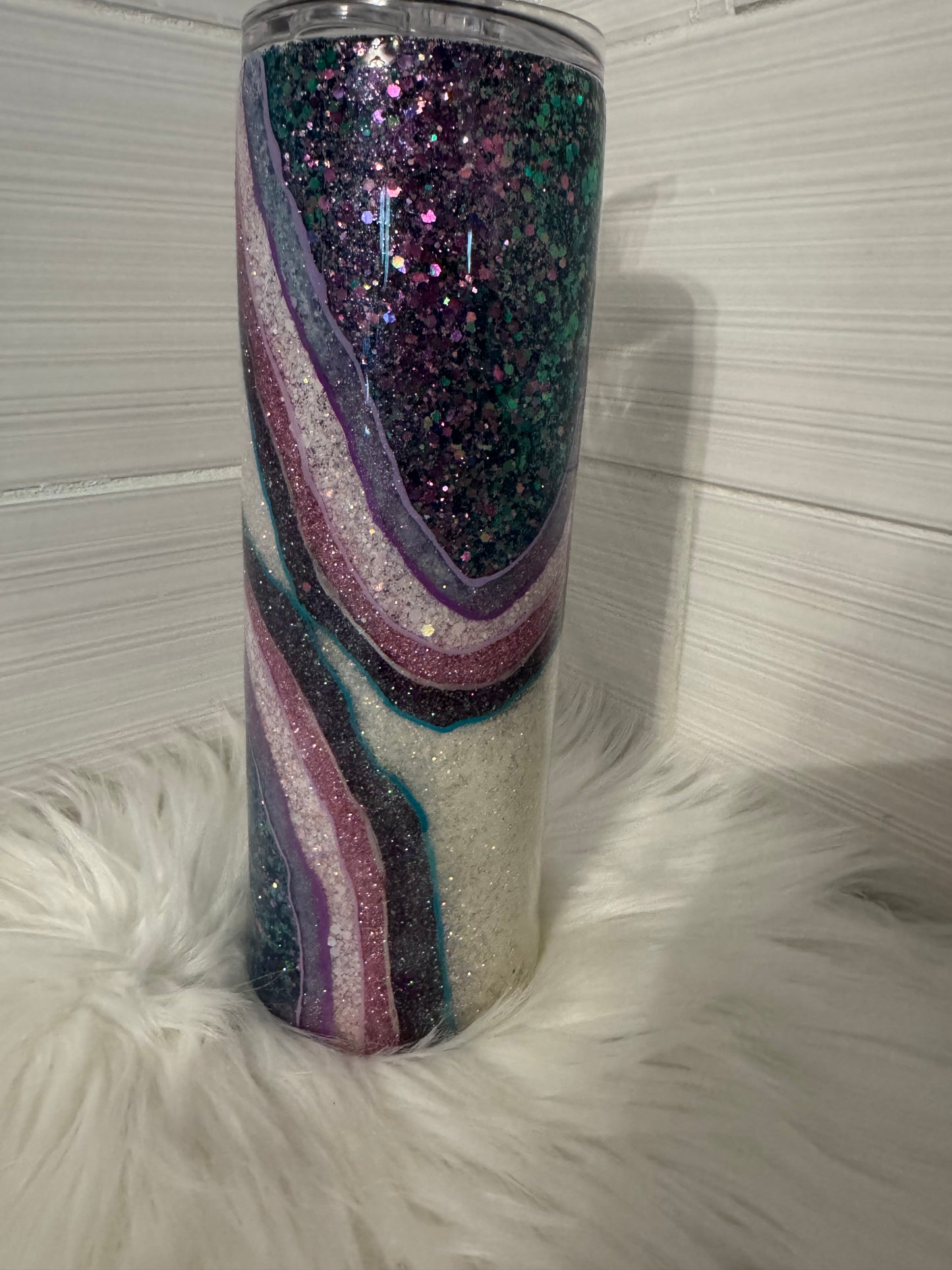 30 oz Purple Geode Tumbler