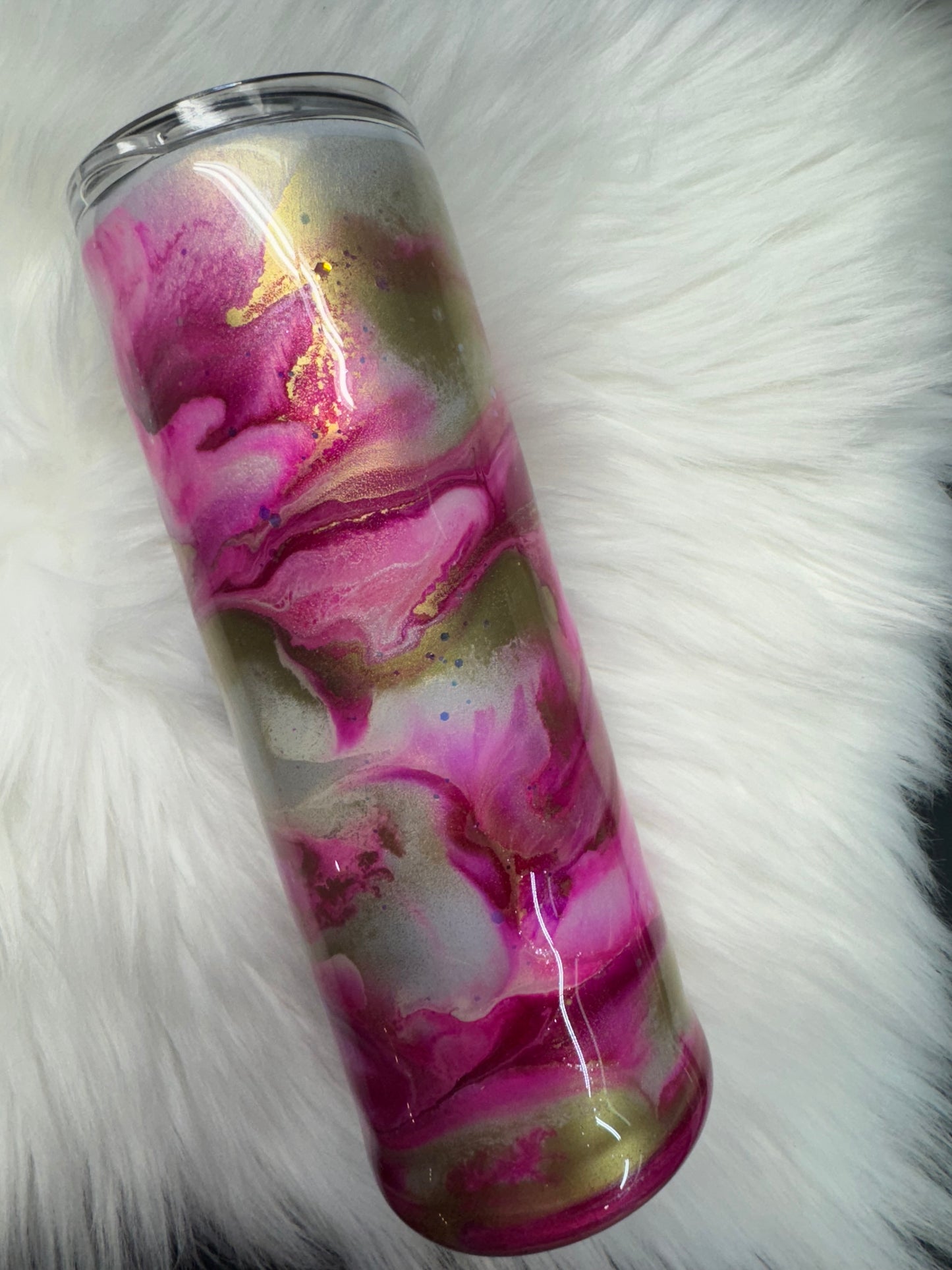 20 oz swirl cow tumbler