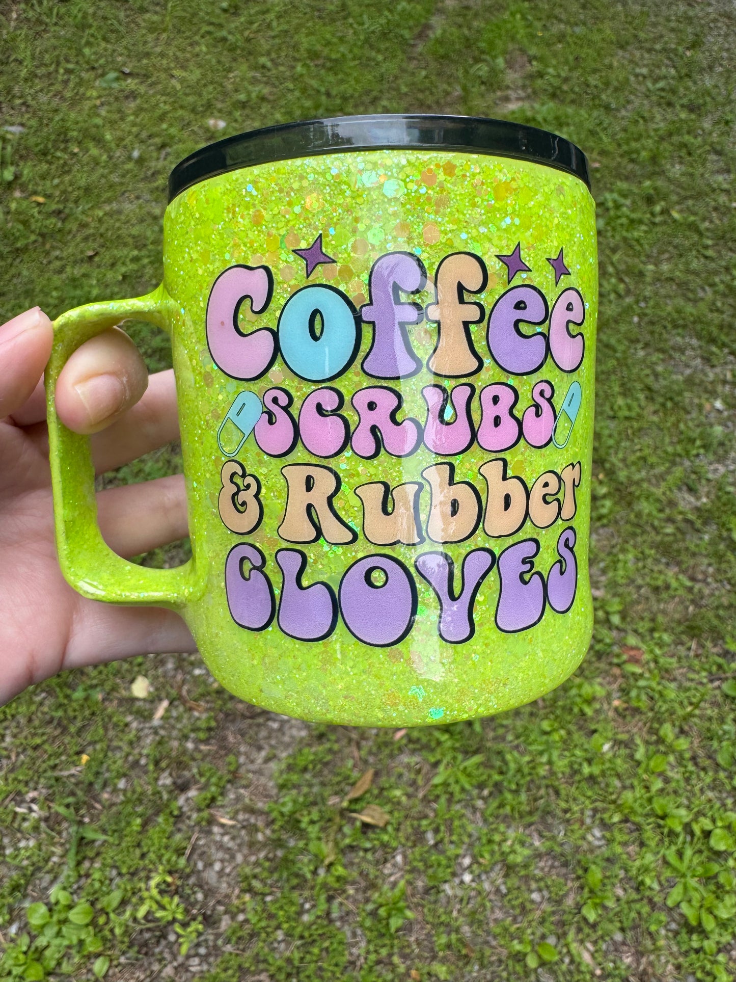 12 oz Nurse coffee cup/ tumbler