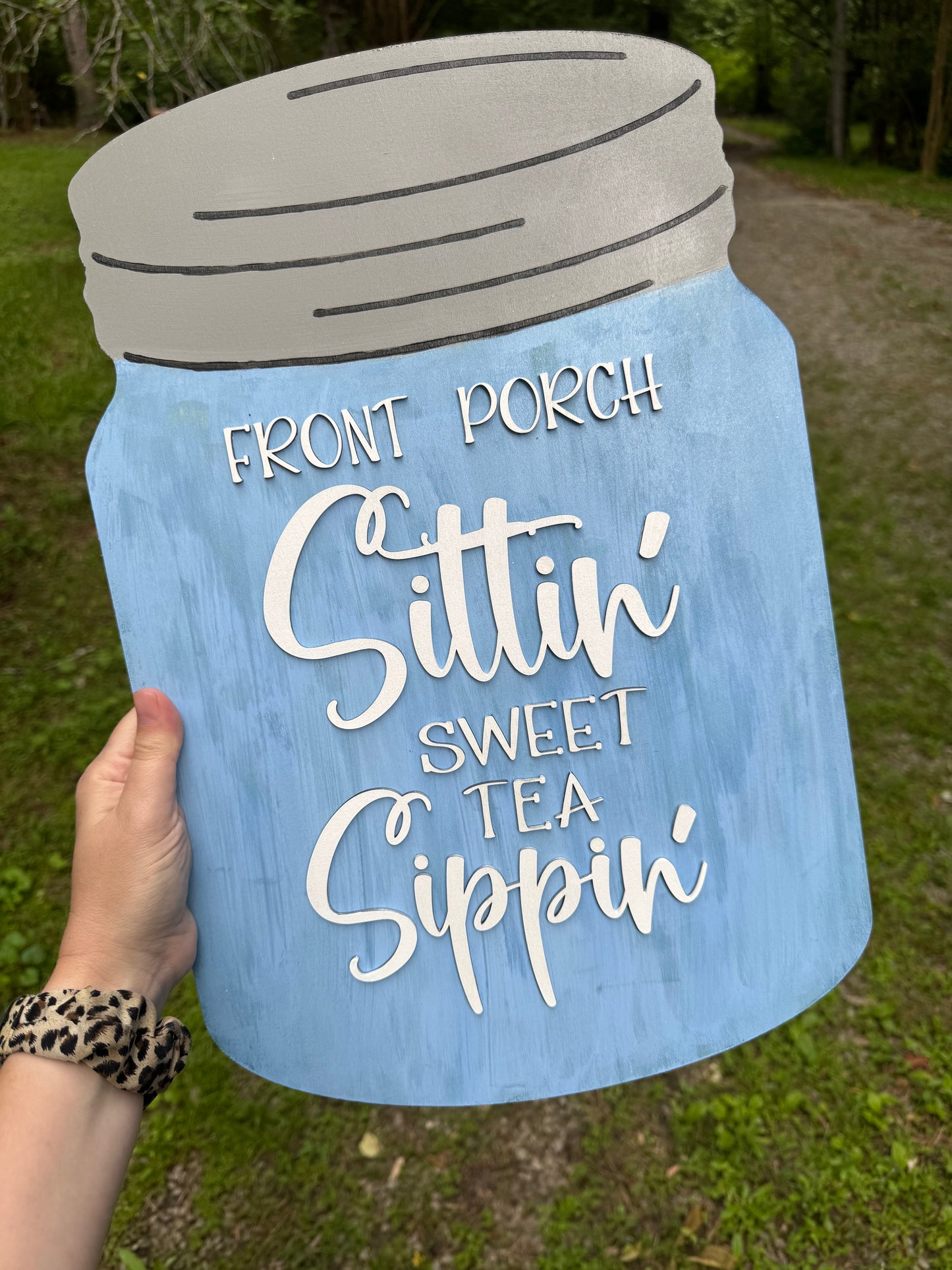 Mason Jar Wooden Sign